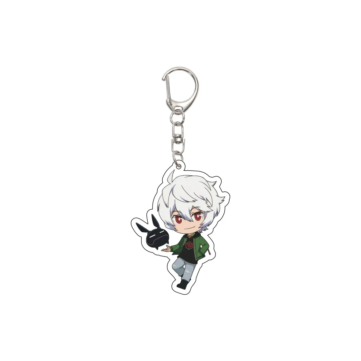 55MM Anime World Trigger Keychain Kuga Yuma/Jin Yuichi Key Chain Acrylic Model Plate Christmas Gifts