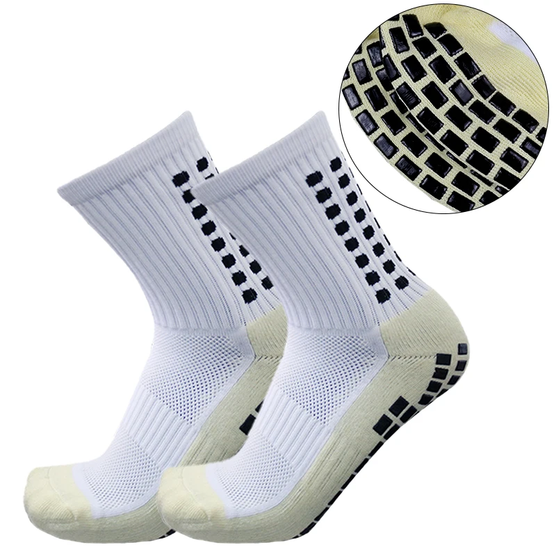 Calcetines deportivos antideslizantes para hombre y mujer, medias de fútbol con agarre para exteriores y Yoga