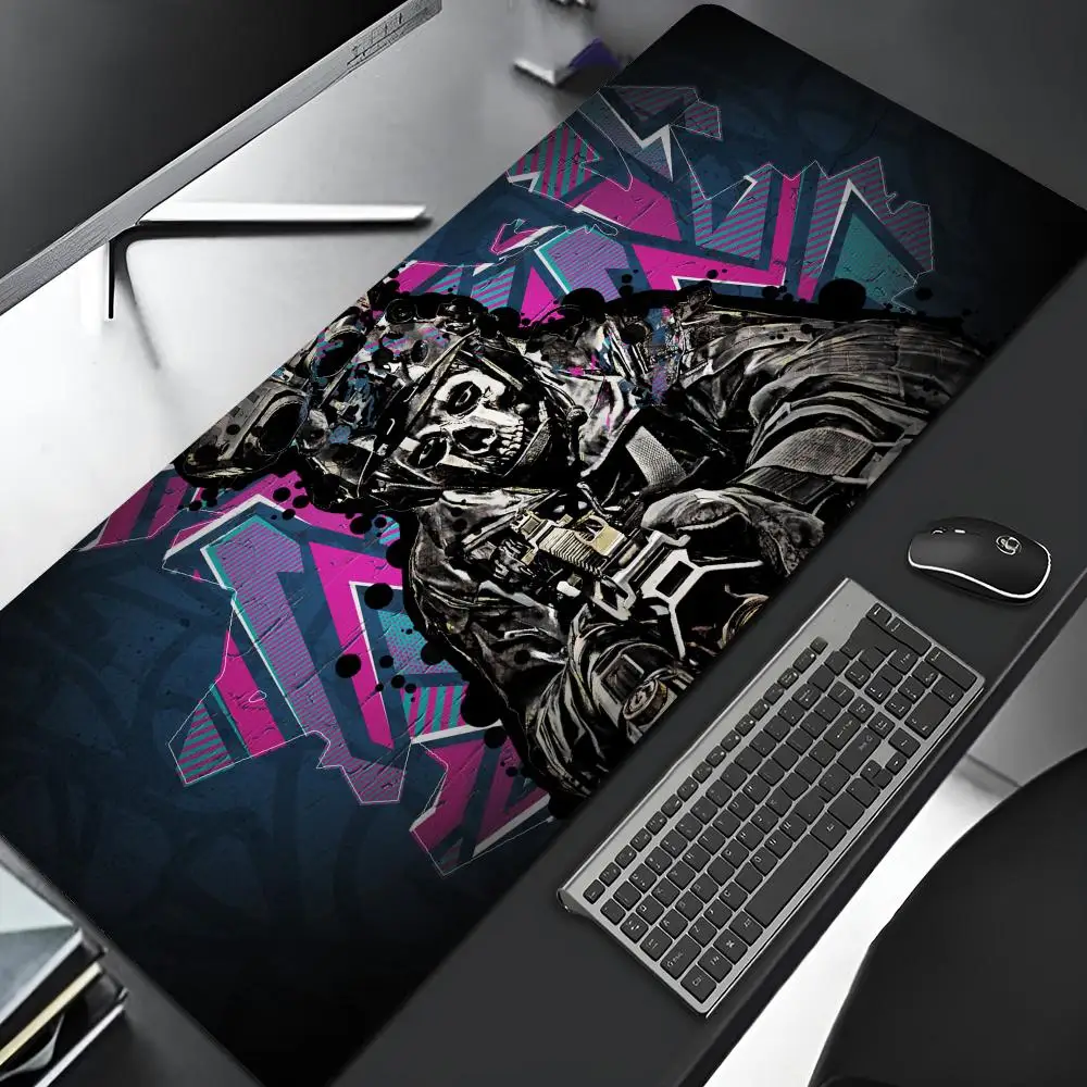 Alfombrilla de ratón Gall Of Duty, borde de bloqueo para juegos, alfombrilla grande para juegos de ordenador, alfombrilla de ratón artística de goma, alfombrilla de escritorio para ordenador portátil