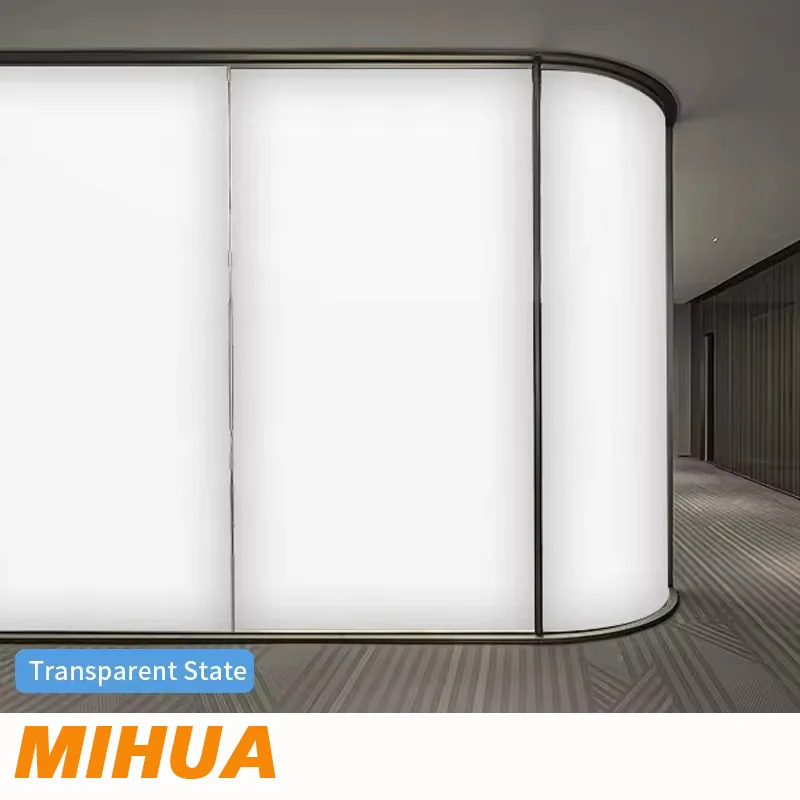 Chinese Factory's PDLC Smart Window Glass - LCD Switchable Privacy Glass with Power Switch Function