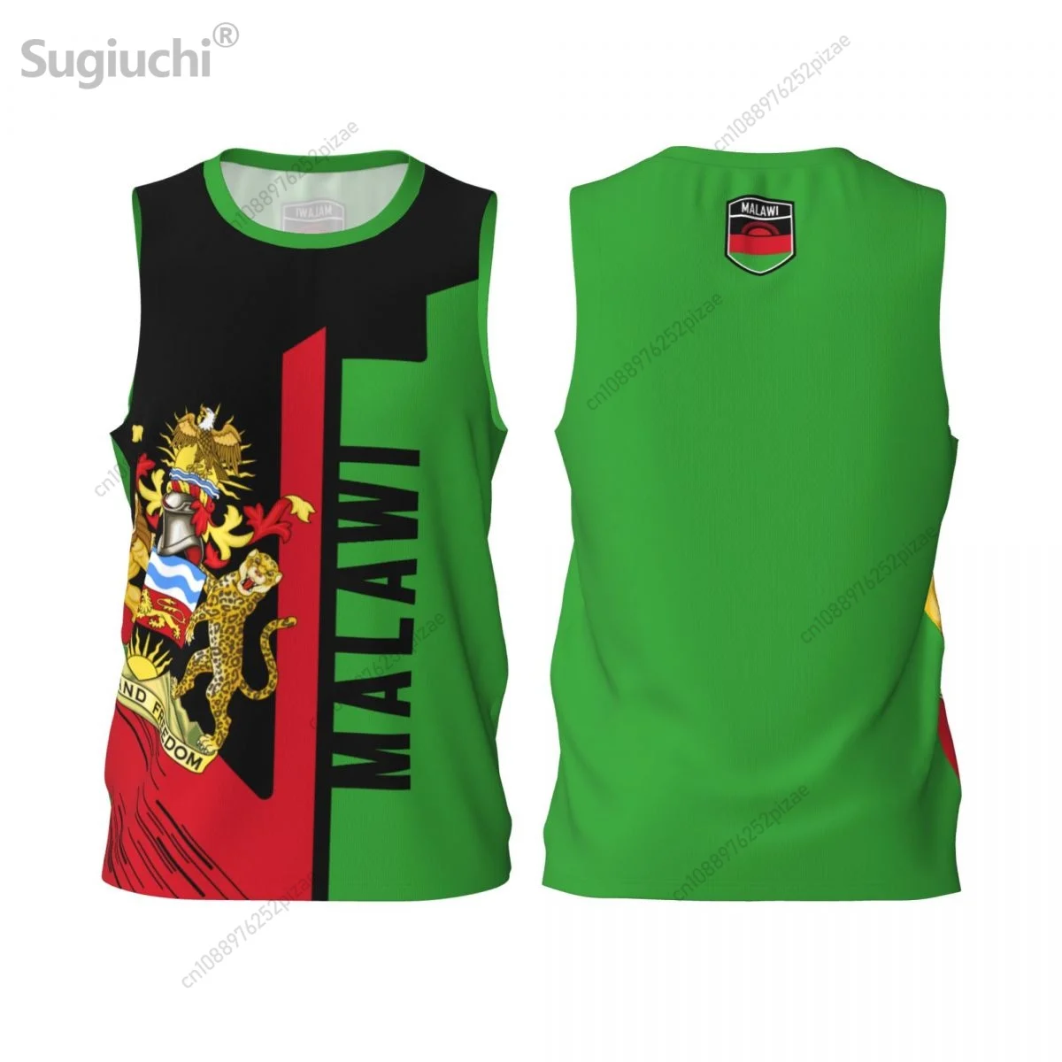 Custom Name Number Malawi 3D Flag Sports T-shirts Men Clothing Breathable For Basketball Running Fitness T shirt