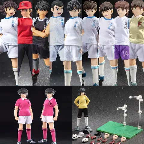 GT Captain Ozora Tsubasa Genzo Wakabayashi Kojiro Hyuga Misaki Taro Teppei Kisugi Ishizaki Ryo Taki Hajime Action Figure