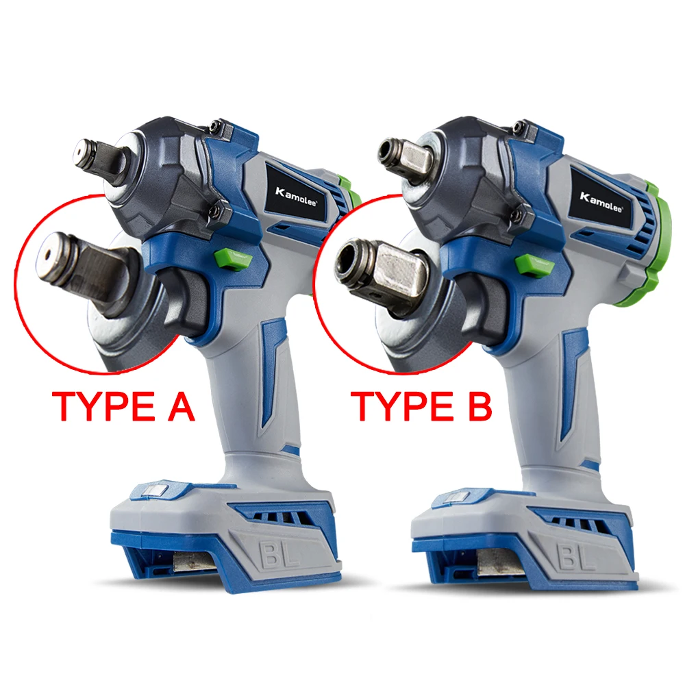 Kamolee 1200NM Bürstenloser 1/2'' elektrischer Ratschenschlüssel 4800 U/min Entfernungsschraube Mutter Auto Reparatur Elektrowerkzeug für Makita 18V Akku – Detail 1