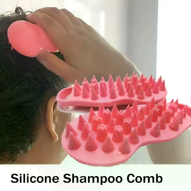 

Silicone Cleaning Comb High Temperature Resistant Deep Cleaning And Massage Comb