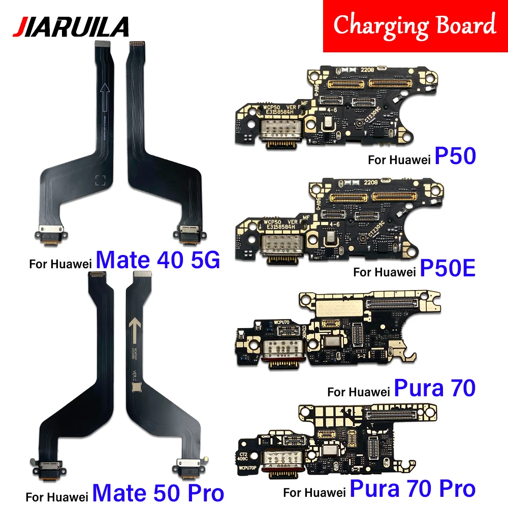جديد شاحن USB شحن ميناء حوض موصل ميكروفون مجلس الكابلات المرنة لهواوي P50 برو P60 Pura 70 برو ماتي 40 5G 50