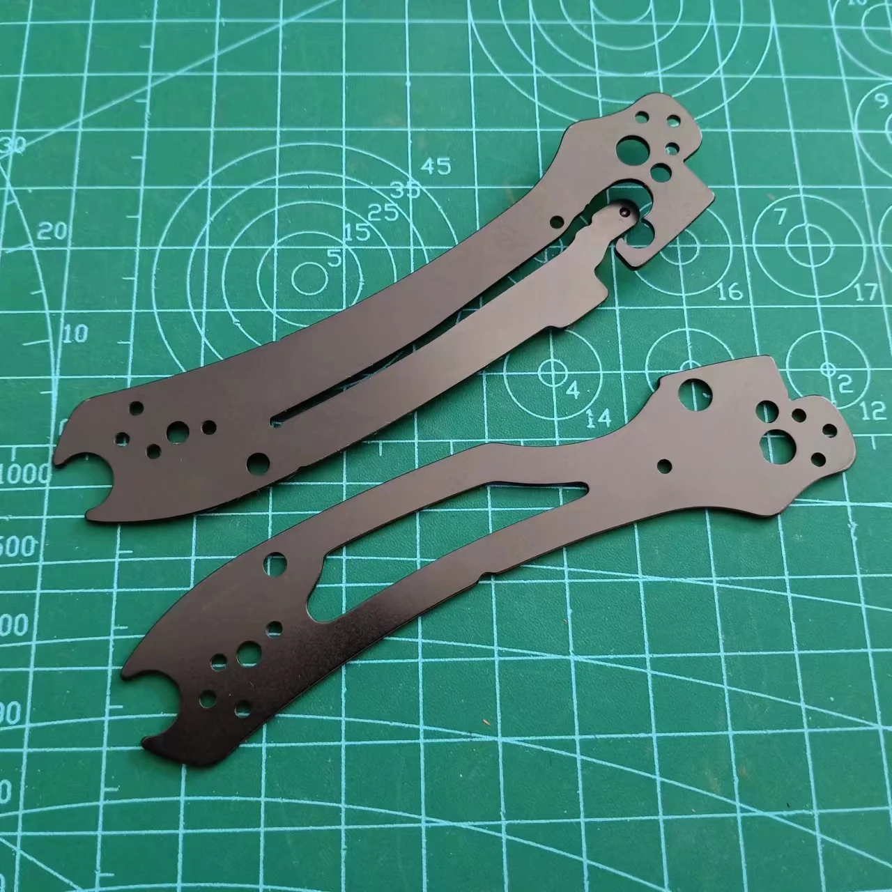 Imagem -02 - Forros Faca para Spyderco Black Spacer C223 Pair Aço Inoxidável