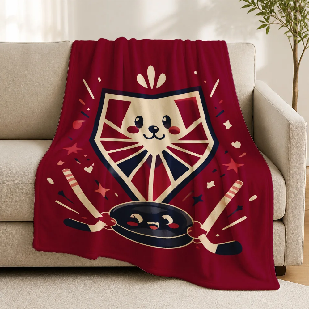 Adorable Baseball Sports Throw Blanket Sofa Decor Cozy Winter Accent for Fans Mascot Team Gifts Home Couch Decor