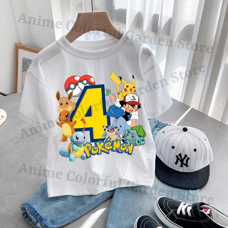 Anime Pokemons Kawaii T-shirts - Anime Girl Merchandise บทวิจารณ์และราคา