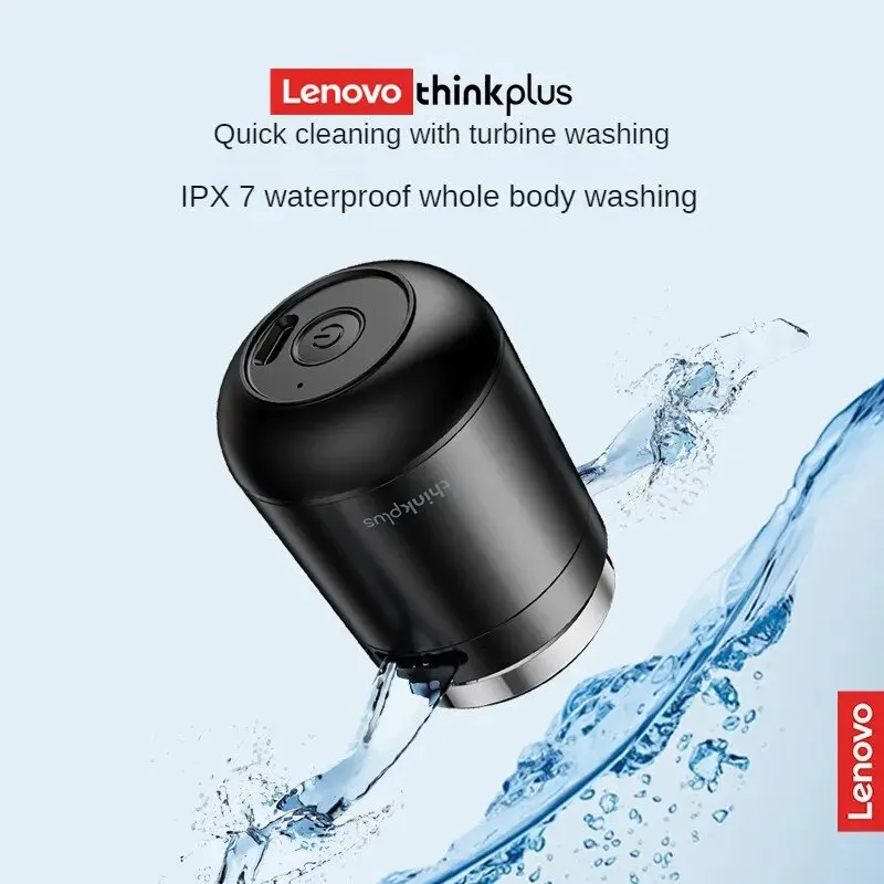 Lenovo Electric Shaver ES20 High-speed Motor Metal Body Alloy Blade for Quick Cleaning IPX7 Waterproof Whole Body Water Wash