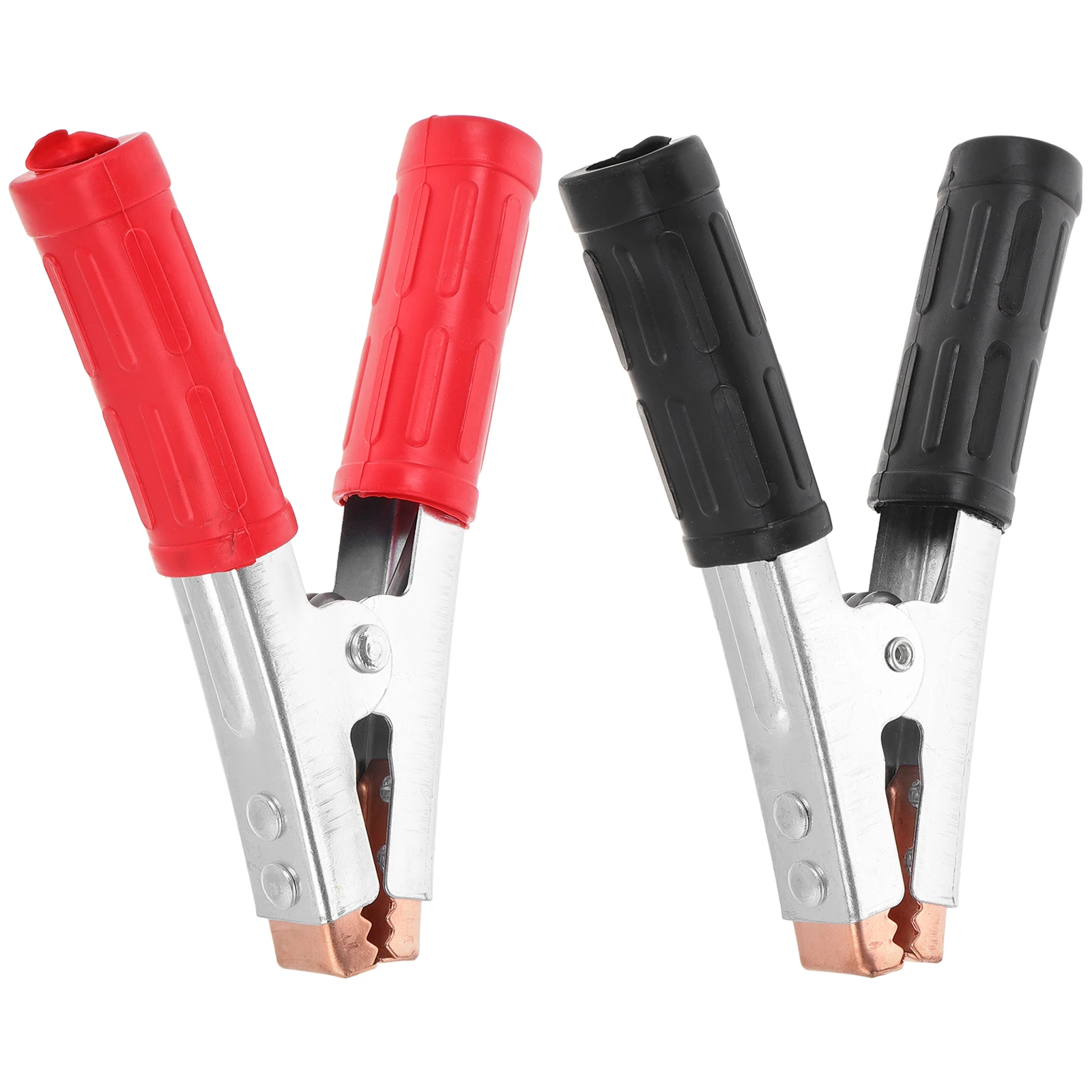 

1 set Clamps Copper Plated Thickened Jumper Cables Car Booster Clip Reliable Transmission Durable Practical Emergency