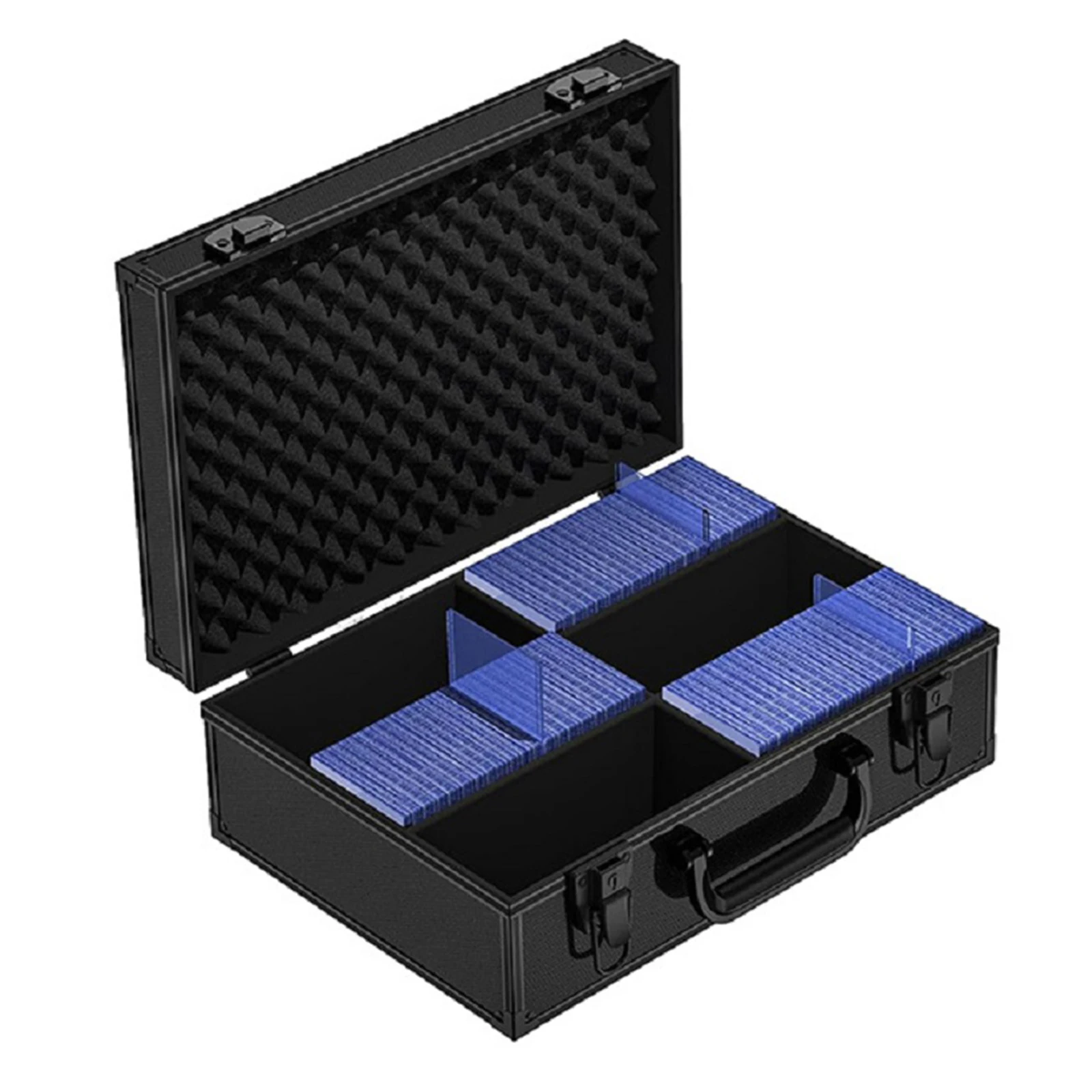 

Toploader Storage Box with 6 Dividers Sports Card Storage Boxes Dustproof Card Case Holder for Trading Card Collection