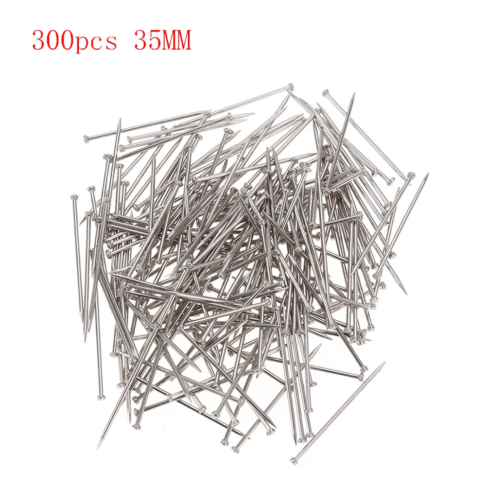 300Pcs Stainless Steel Sewing Pins Fine Satin Straight Pin Dressmaker Pins Tailor Fabric Craft for Jewelry Making Sewing Tools