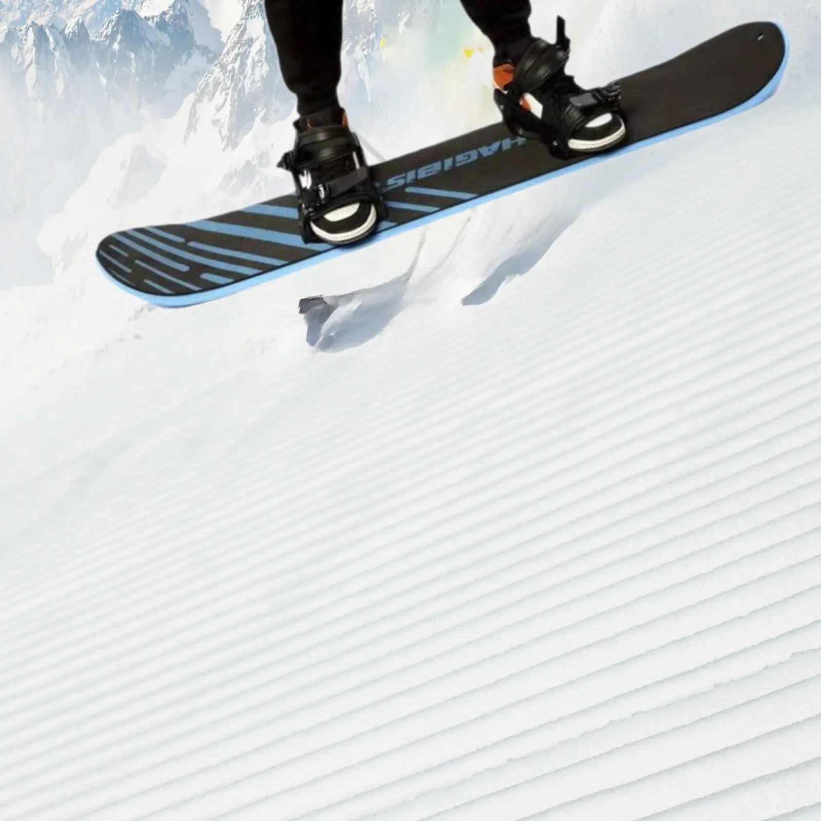 Beginner Snowboard with Bindings Ski Equipment Smooth Bottom Winter Snow Slider Snowboarding Toy Slider for All Terrain