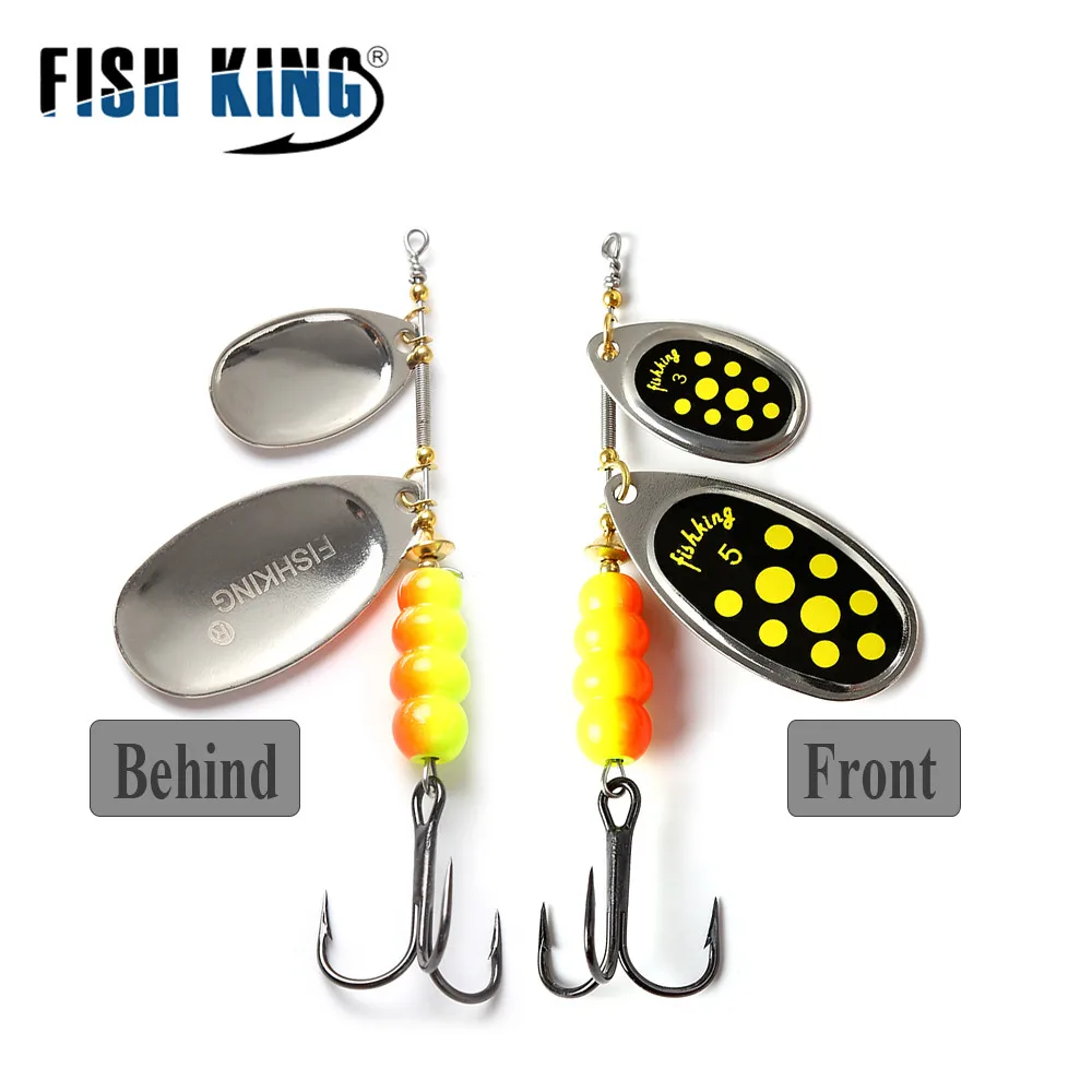 FISH KING Metal Fishing Hook Topwater Long Casting Hard Spoon hook Buzz Bass Pike Fishing Hook Jigging Spinner Bait