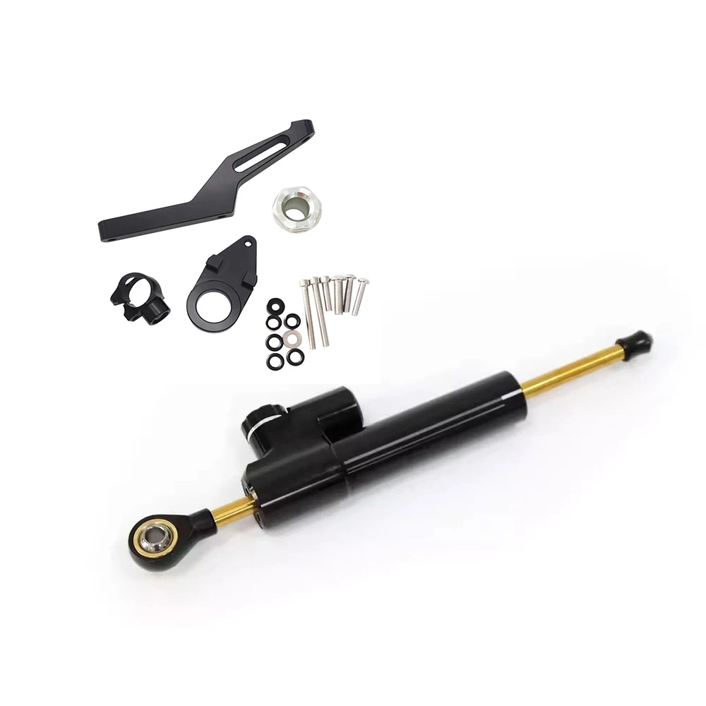 Suitable For Titanium Ruler Direction Damper for Kawasaki ZX6R 09-19 Motorcycle Anti-Head Swing Shock Absorption Rear Suspension