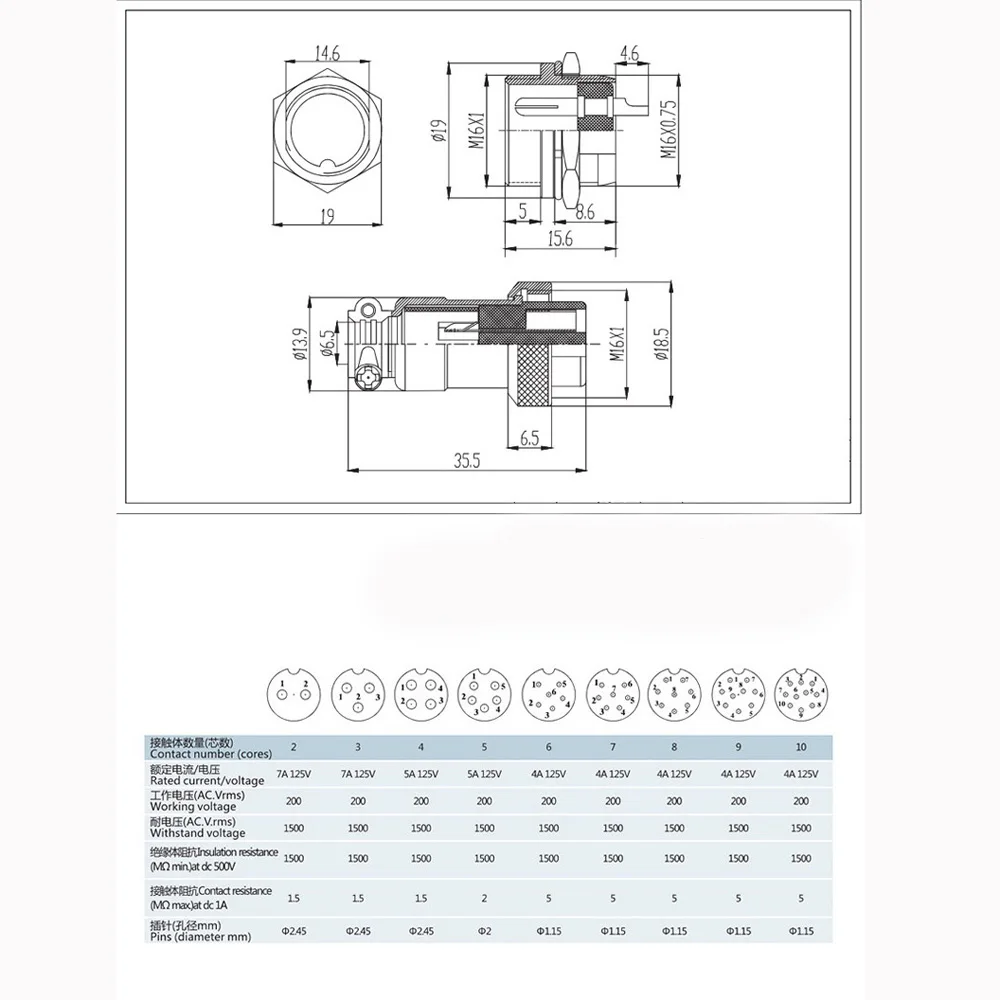 GX16 90°Elbow Aviation Circular Connector Plug Socket 2/3/4/5/6/7/8/9/10 Pin M16 Male Female Electronic Connector