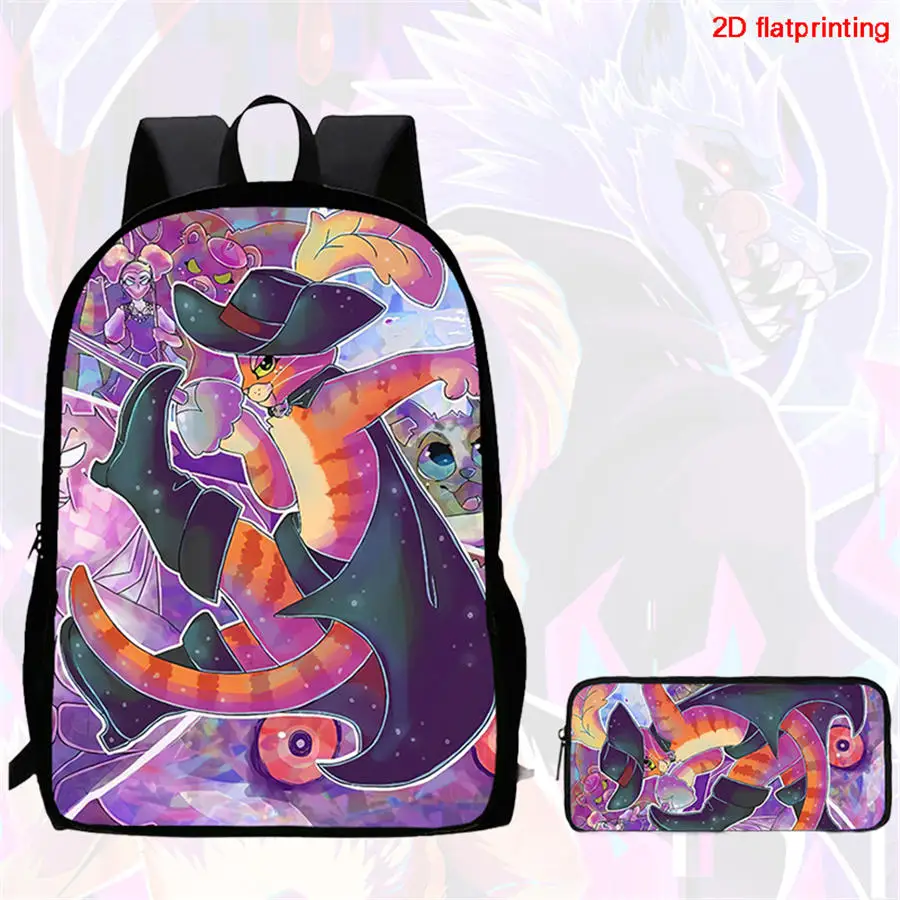 

Two-piece backpack set, featuring Puss in Boots design, unisex, suitable for children aged 5-10.