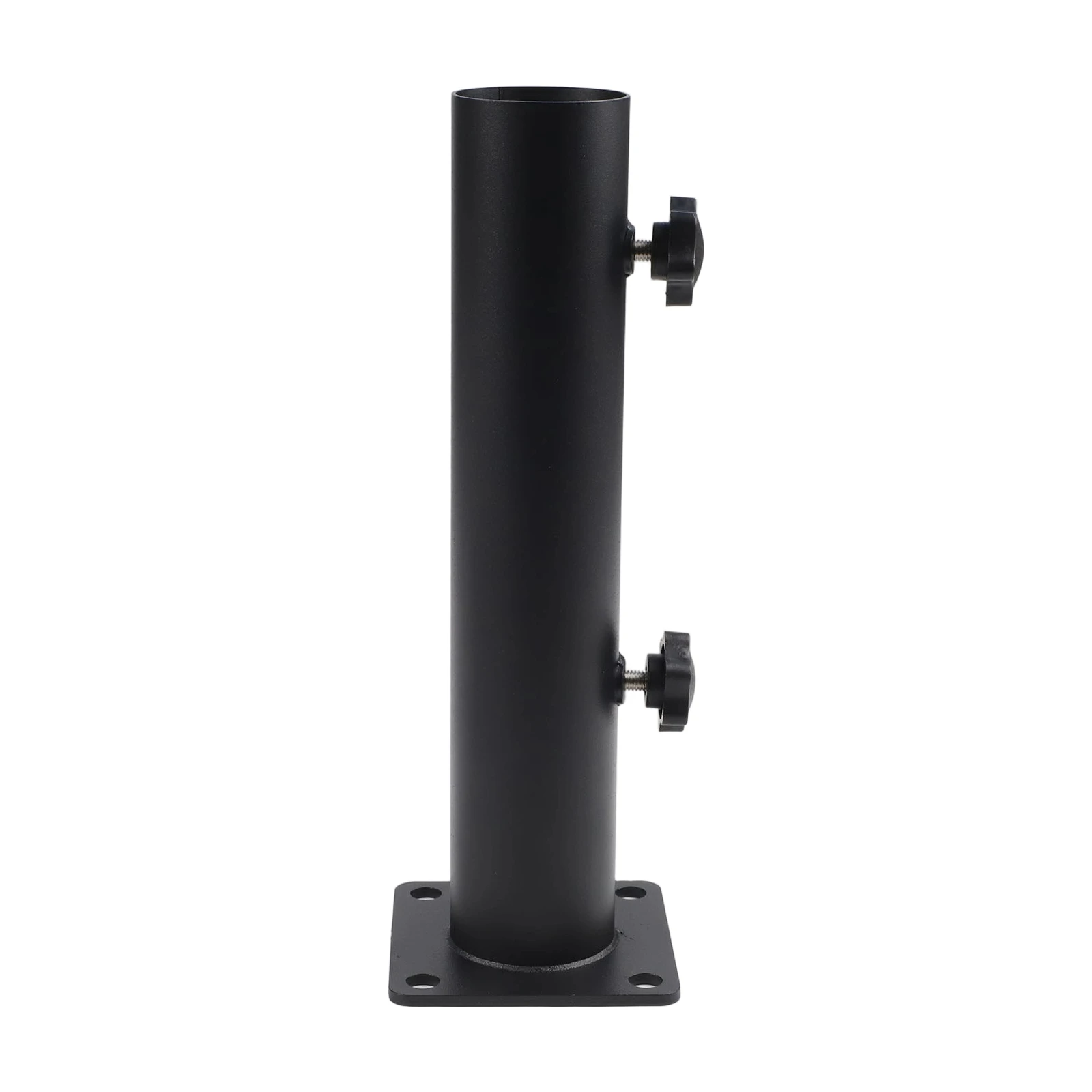 Metal outdoor for parasol base kit compatible with most parasols providing stable and weather resistant support for outdoor use