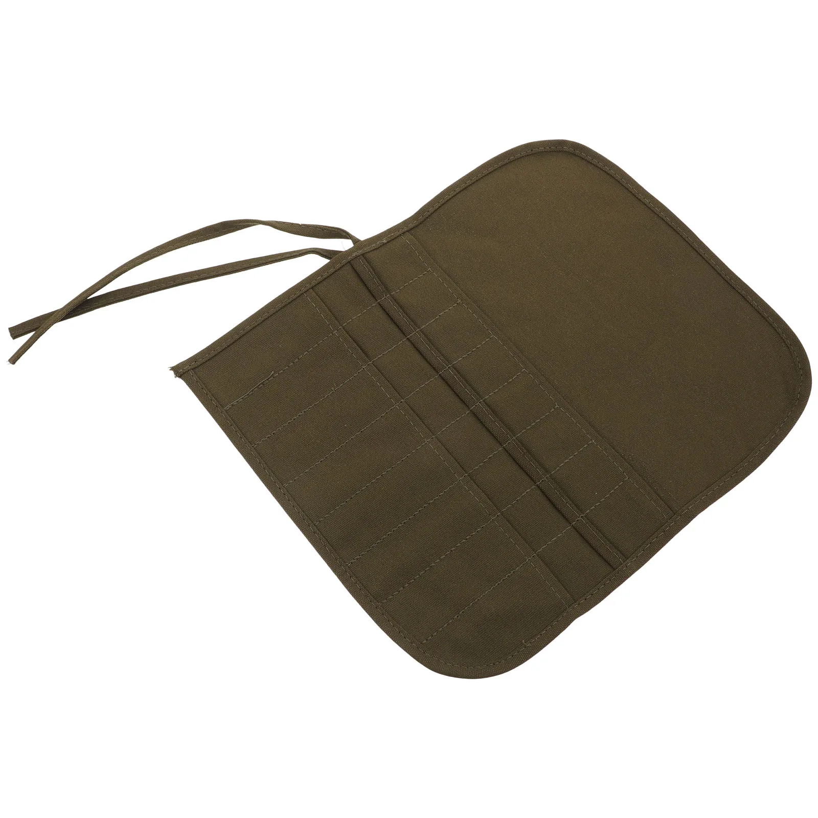 حقيبة تخزين فرشاة الطلاء القماشية ذات 16 فتحة، مقلمة عسكرية، منظم فرش الرسم، لوازم فنية محمولة