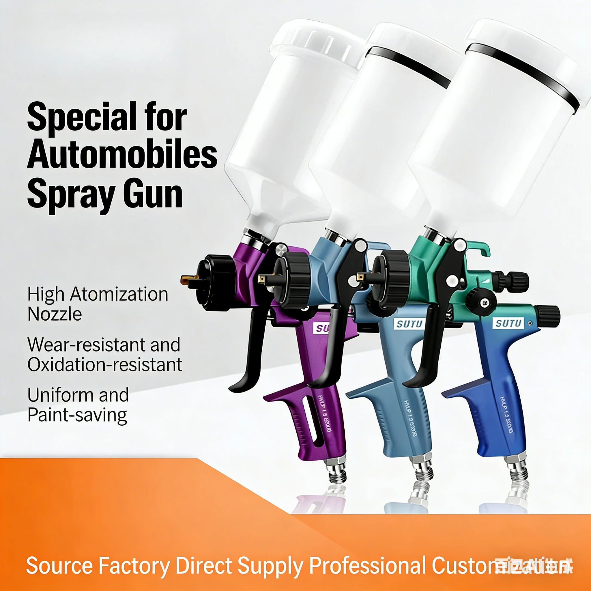 Pneumatic spray gun spray machine high atomization spray gun genuine 5200B automotive special oil-water dual-use