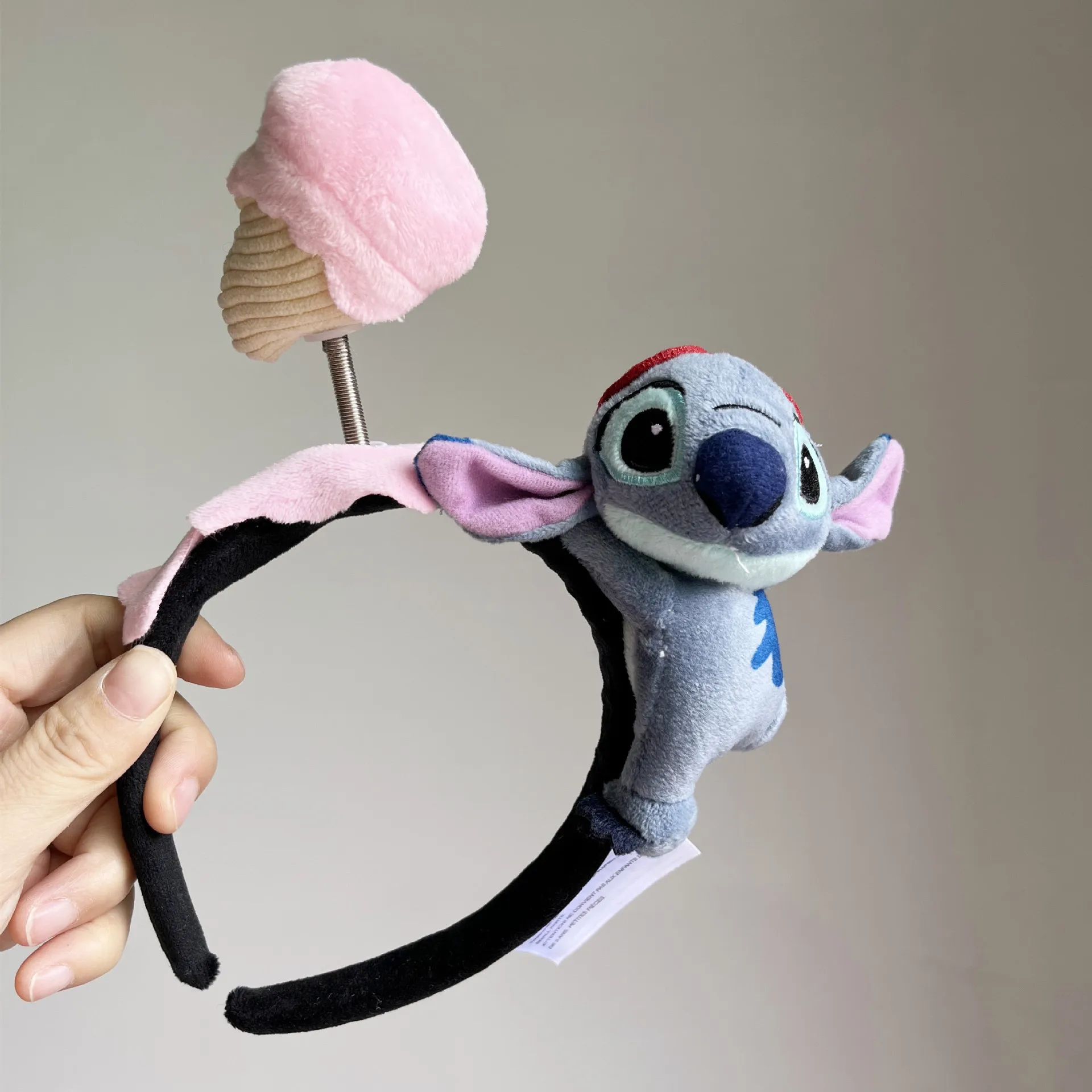 Disney Amusement Park Hair Hoops Stitch Berry Bear Cartoon Plush Hair Hoops Headband Hair Accessories