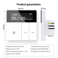Tuya WiFi Electric Temperature Controller 220V Smart Floor Heating Thermostat Voice Remote Control Digital Thermostat for Home