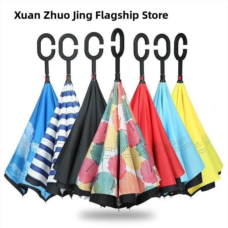 

Двухслойный автомобильный зонт-трость с защитой от солнца и дождя, с возможностью нанесения рекламного логотипа, для корпоративных мероприятий, настраиваемый, для домашнего использования