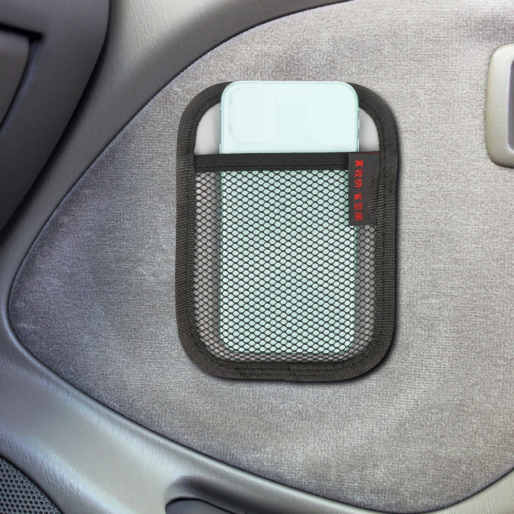 

Multifunctional Storage Organizer Pouch Durable Phone Net Pocket Easy Install Interior Accessories Car Console Organizer Bag For