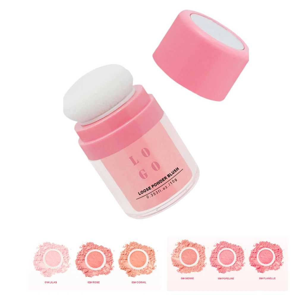 Private Label Custom Logo Vegan Wholesale Makeup Long Lasting Oil Control Blush Powder Waterproof Pigment Face Contour Blusher
