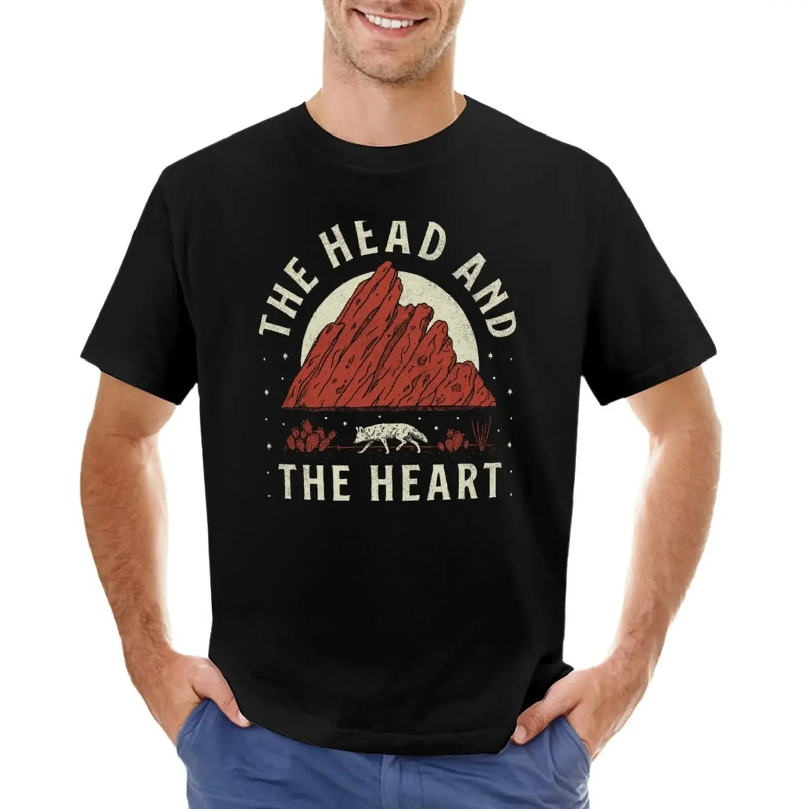 THE HEAD AND THE HEART BAND T-shirt Aesthetic clothing quick-drying t shirts for men cotton