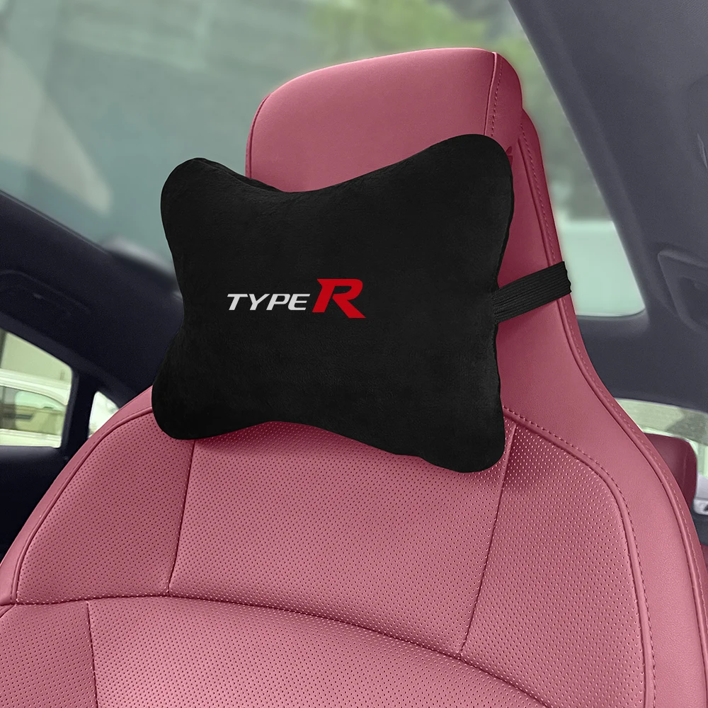 Car Seat Headrest Neck Pillows Neck Protective Cushion Support Automobile Interior Accessories For Honda Civic Type R Type S