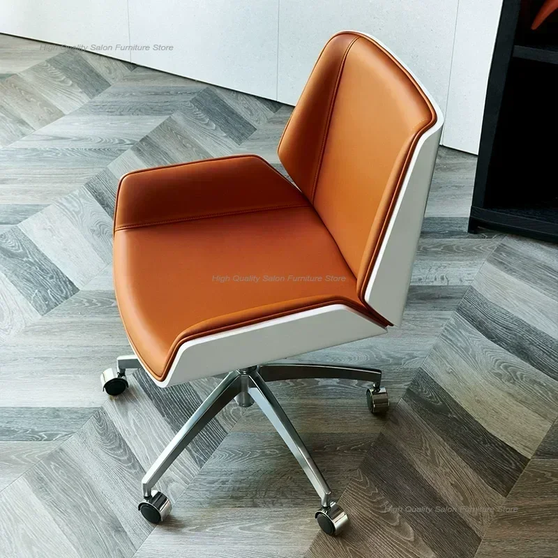 كراسي مكتب دوارة إسكندنافية كرسي مكتب مريح للكمبيوتر كرسي تفاوض بسيط كراسي دراسة للاجتماعات أثاث منزلي #2