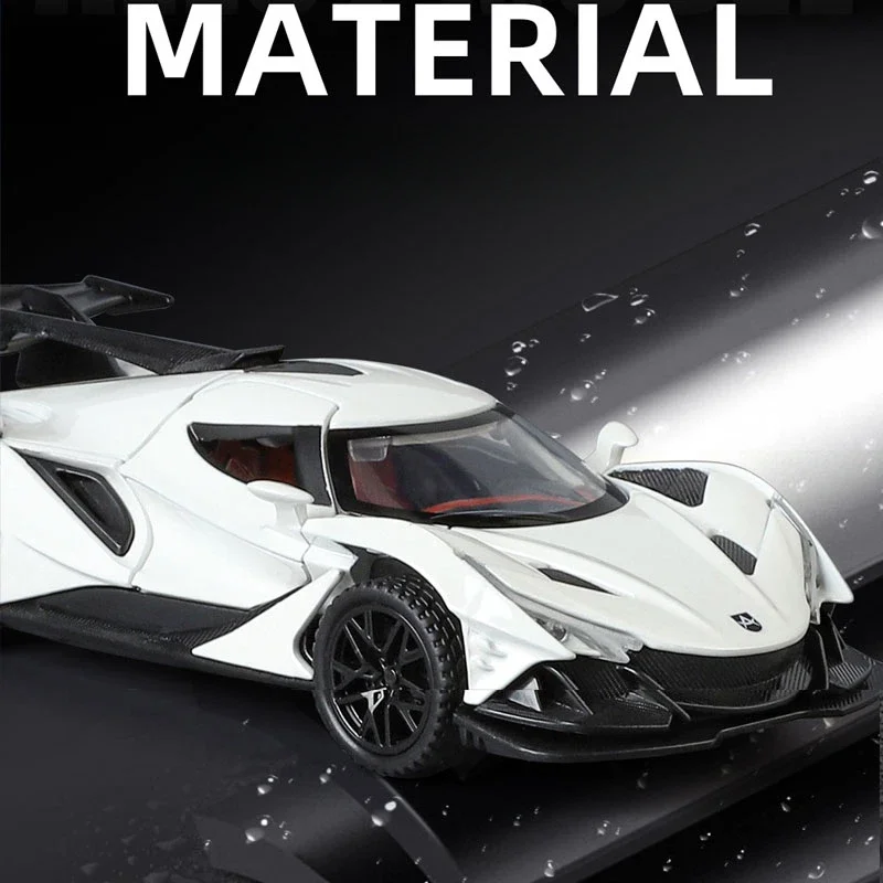 1:32 Scale Apollo IE Toys Car Models Alloy Diecast with Sound Light Pull Back Vehicles Models for Boys Birthday Gifts