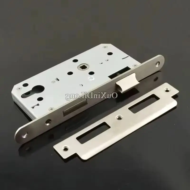 

European Narrow Mortise Door Lock body Interior Entry Security Anti-theft Lock body 7255/5572 Double Tongue Powder Finished