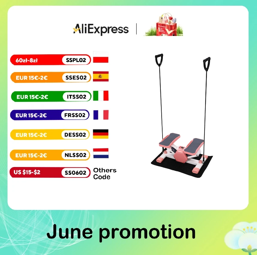 

Mini Stepper with Resistance Bands, Cardio Fitness Full Body Workout Stair Stepper Machine, Steppers for Exercise at Home