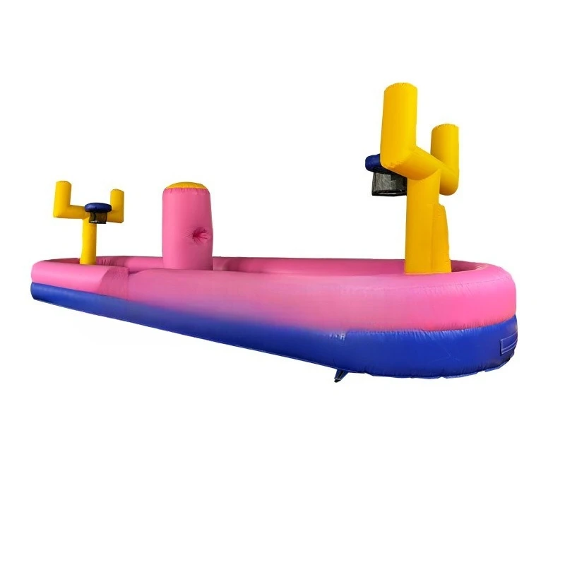 Inflatable basketball court, double play outdoor adult physical training dunk shot