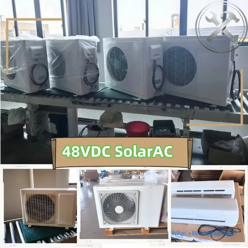 

【specialized】Powerful Low Voltage 24V 48V Solar Air Conditioner 9000-24000BTU for Household Residential Use