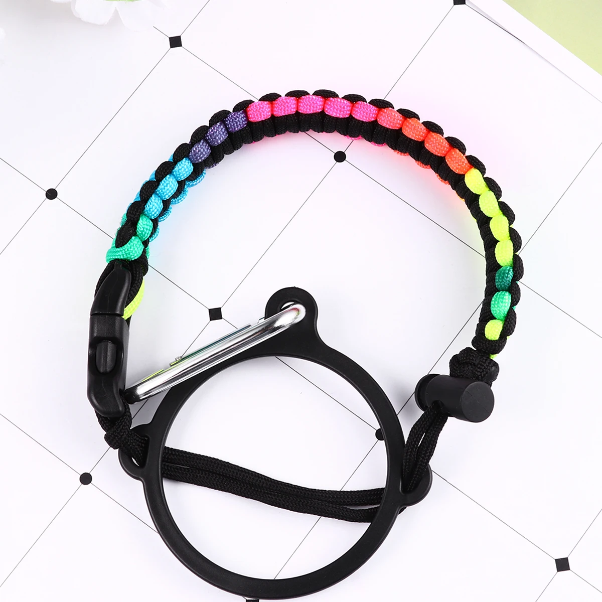 

2pcs Parasol Rope Bottle Handle Strap Corrosion Resistant 113kg Tension Safety Outdoor Water Bottle Accessories