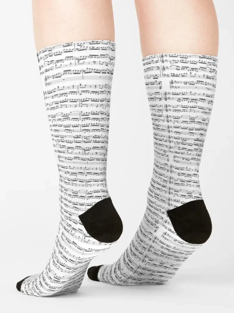 Johann Sebastian Bach sheet music Socks Running winter gifts Ladies Socks Men\'s