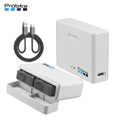 Probty Battery Charger Enduro Batteries Charger 2-Channels Charging Slots Rechargeable Battery Charger for GoPro Hero 13 Black