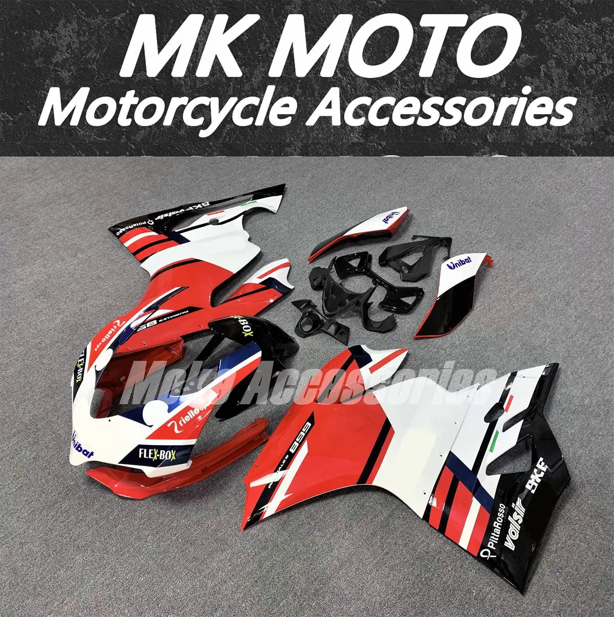 

Moke moto Motorcycle Fairings Kit Fit For Panigale 899 1199 2012 2013 2014 Bodywork Set Abs High Quality Injection Red/white New
