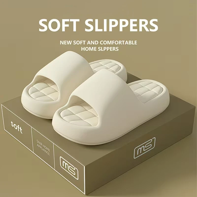 

Fashion Women's Slippers Indoor Thick Soft Sole Anti-slip Wear-resistant Slides Bathroom EVA Indoor Men Summer Outdoor New Shoes