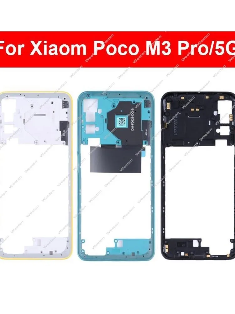 Obudowa środkowej ramki do Xiaomi Pocophone POCO M3 Pro M3 Pro 4G/5G Środkowa ramka Uchwyt Pokrywa Części ramki — zdjęcie produktu 7
