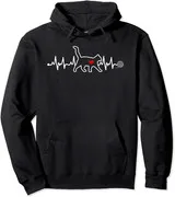 Polarshe Cat Heartbeat Kleding Hartslag Kattenliefhebber Unisex Sweatshirt Met Capuchon