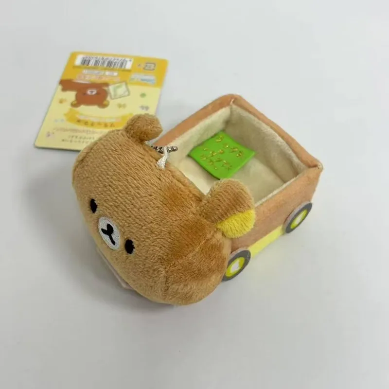 Kawaii Rilakkuma Cute Cartoon Car Plush Toys Anime Doll Accessories Backpack Keychain Friends Birthday Gift Creative Peripherals