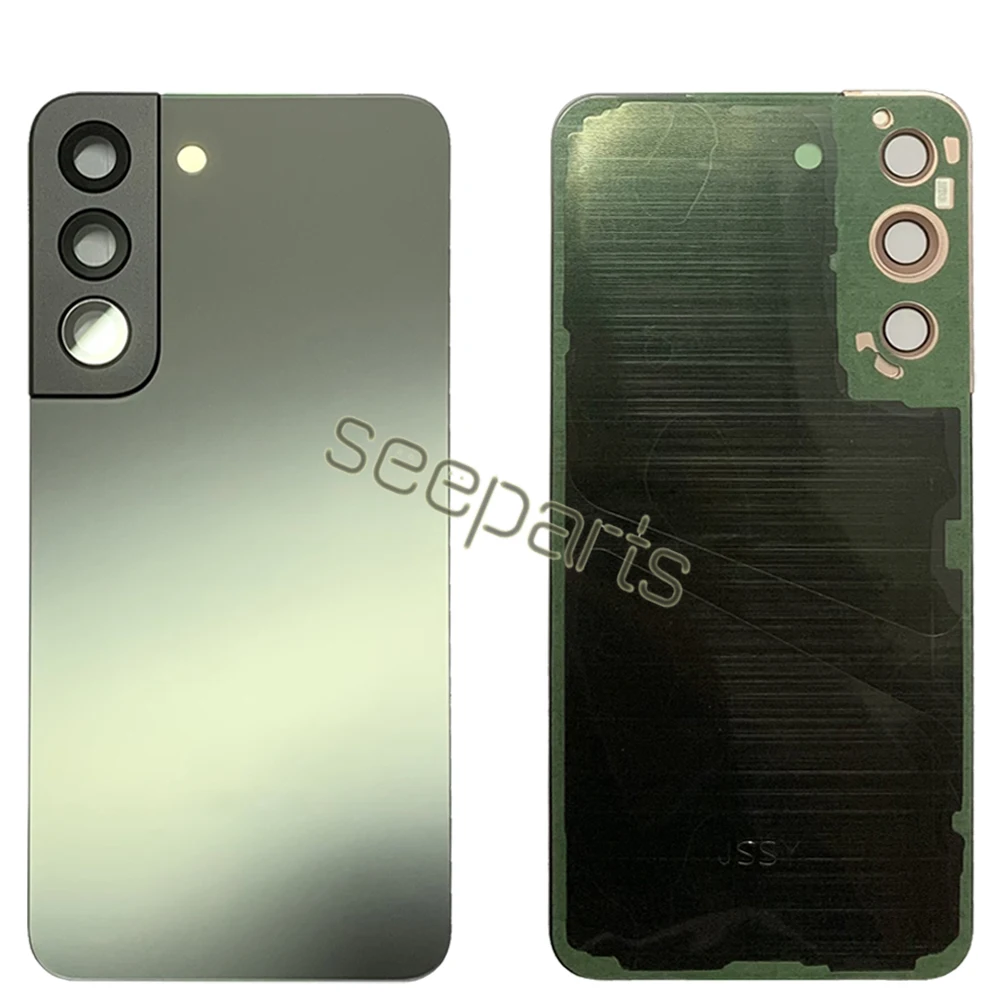 Untuk Samsung Galaxy S22 Plus S906B Penutup Baterai Belakang Pintu Kaca Belakang Suku Cadang Pengganti Perumahan untuk Samsung S22 S901B Kaca Belakang