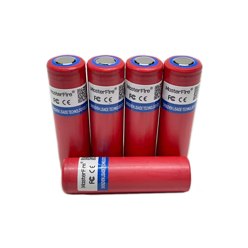 MasterFire 5pcs/lot Genuine Battery For Sanyo 18650 3500mAh NCR18650GA Rechargeable Flashlight Lithium Batteries 10A Discharge