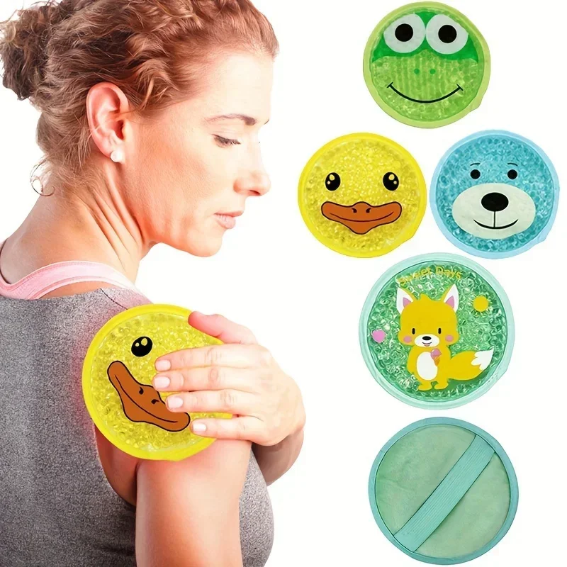 Reusable Cartoon Gel Ice Pack - Dual Hot & Cold Compress, Soothing & Revitalizing,  Fit for All Soothing Compress|Cartoon Design