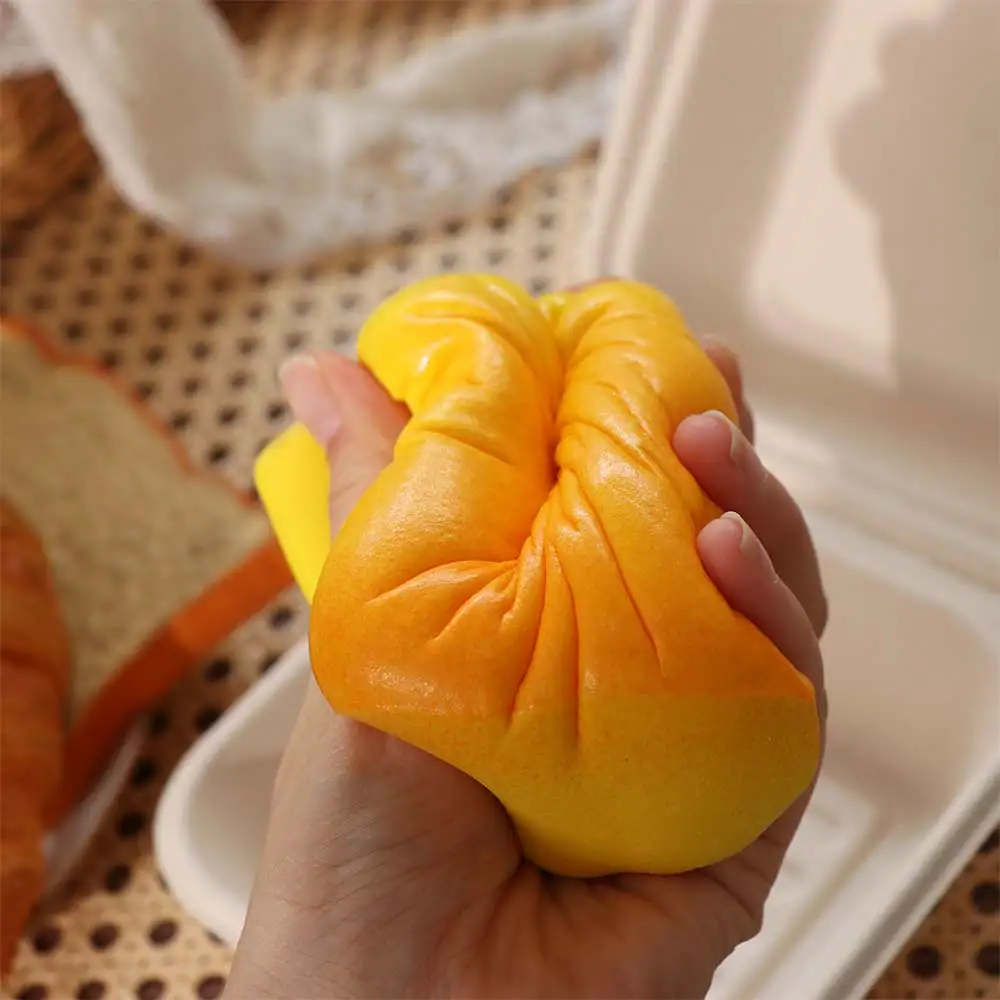 Creative Slow Rising Squishy Toast Bread Cartoon Hand Relax Sensory Fidget Ball Thick Pinch Slow Rebound Birthday Gift