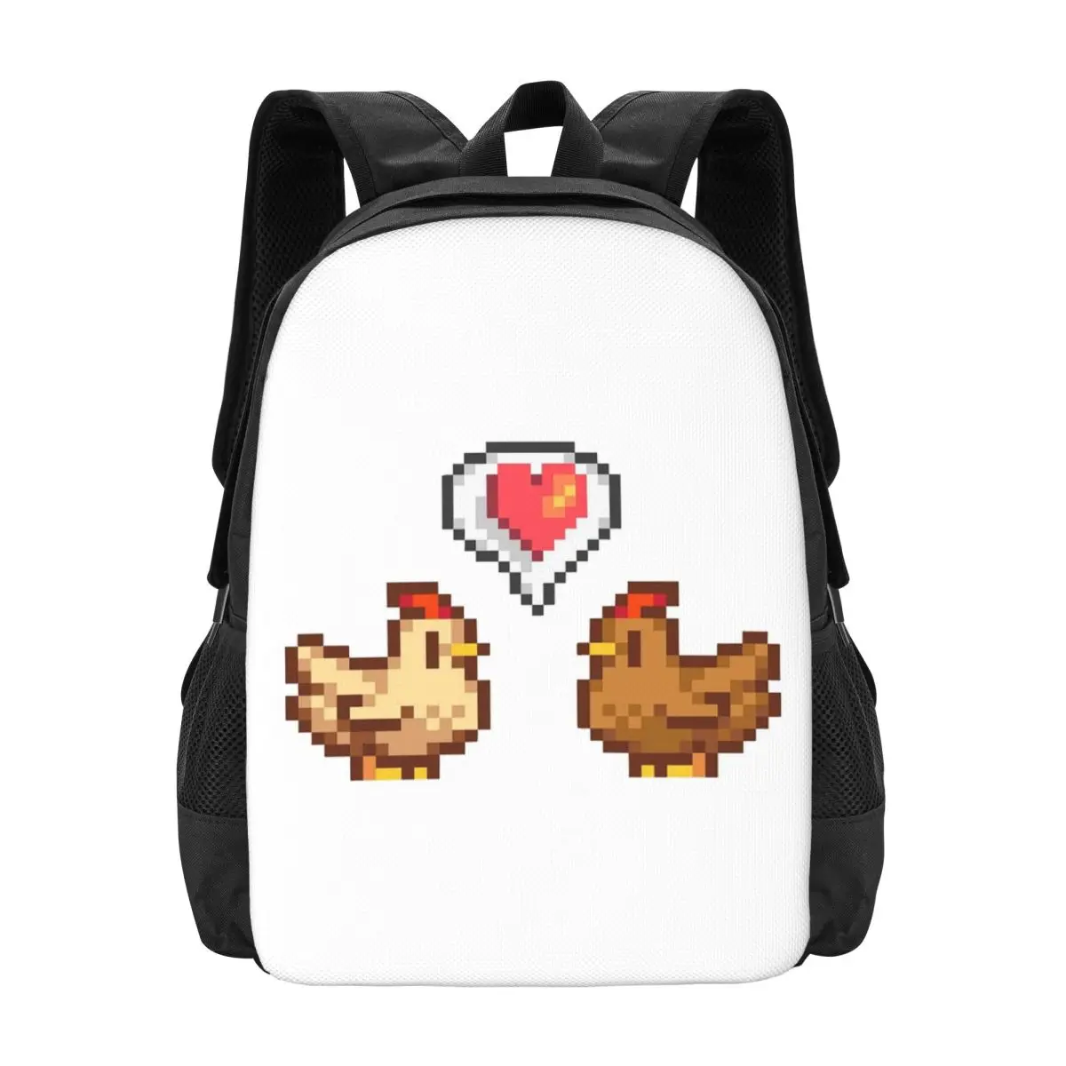 Stardew Valley Chicken Lov Rucksack, heißer Verkauf, Tagesrucksack, große Kapazität, Kinder-Büchertasche, Schultasche, Umhängetaschen für Männer und Frauen
